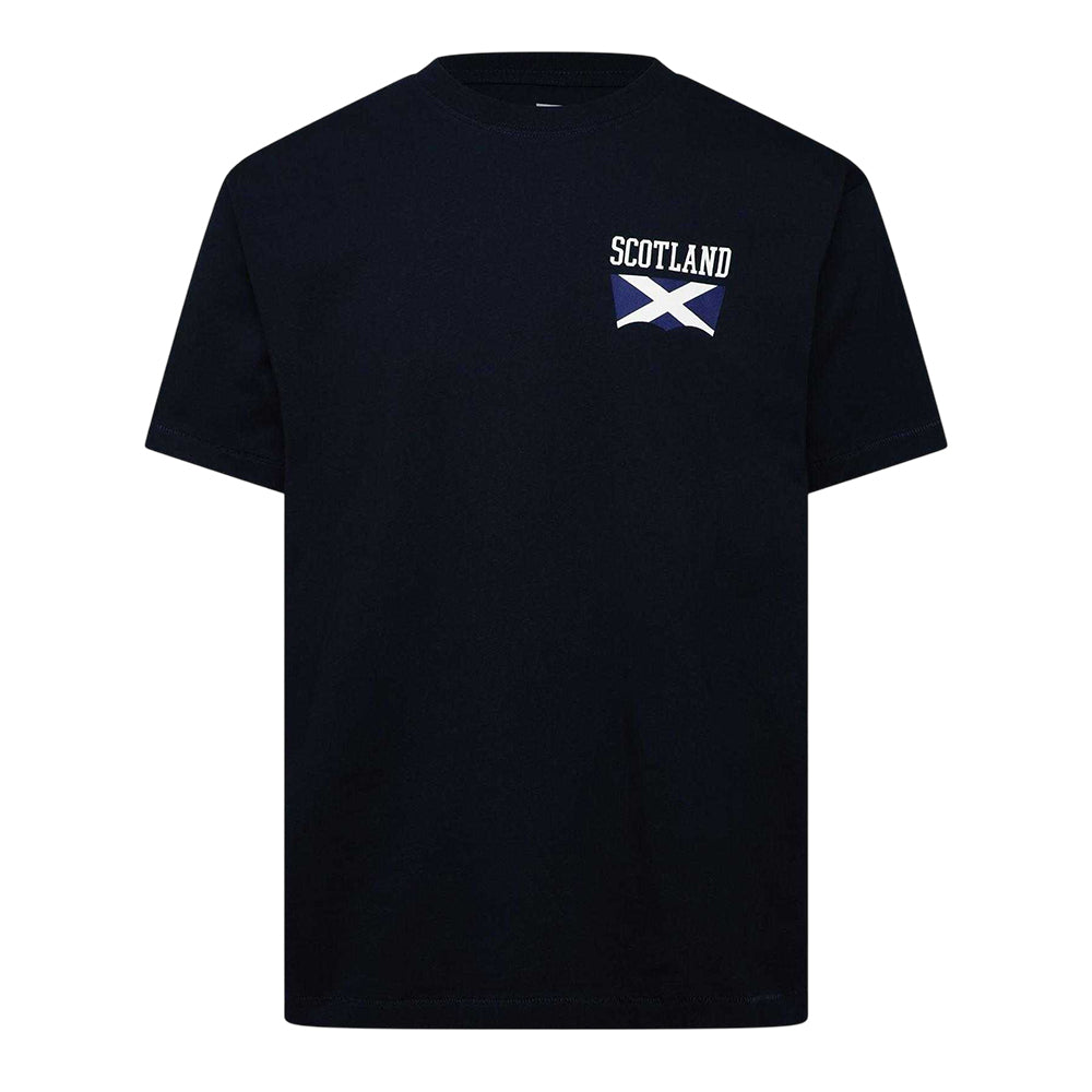 Black - Front - Levis Mens Scottish Flag T-Shirt
