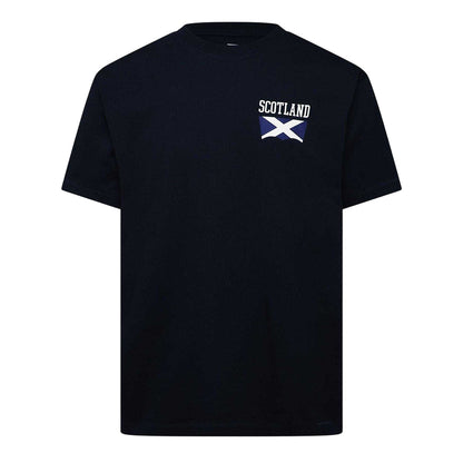 Black - Front - Levis Mens Scottish Flag T-Shirt