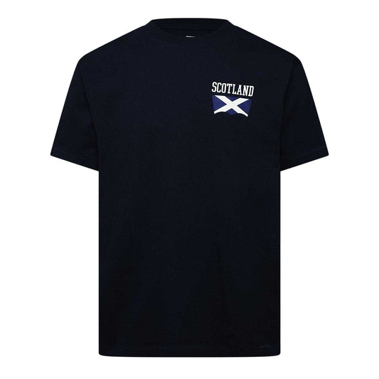 Black - Front - Levis Mens Scottish Flag T-Shirt
