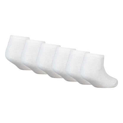 White - Back - Nike Childrens-Kids Swoosh Low Cut Trainer Socks (Pack of 6)