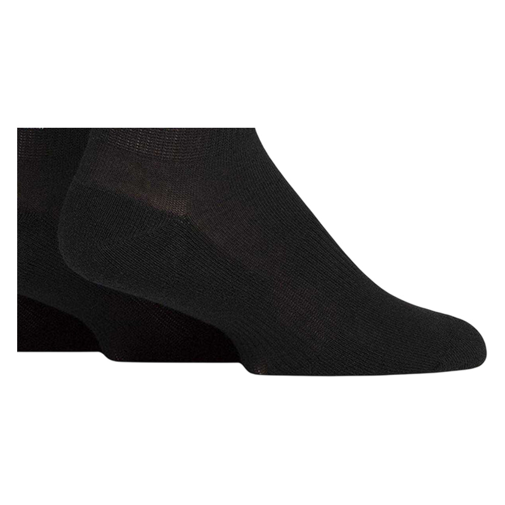 Black - Side - Reebok Unisex Adult Ankle Length Ankle Socks (Pack of 3)