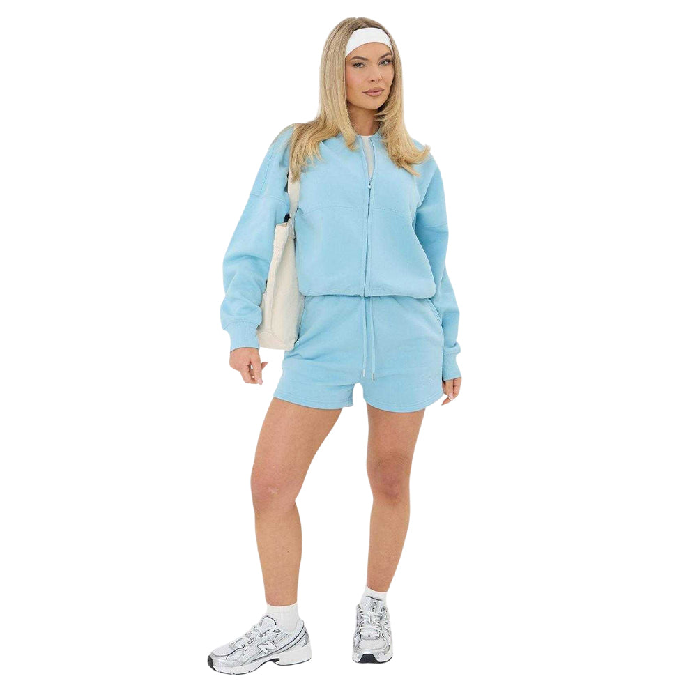 Blue - Side - I Saw It First Womens-Ladies Standard Bomber Jacket
