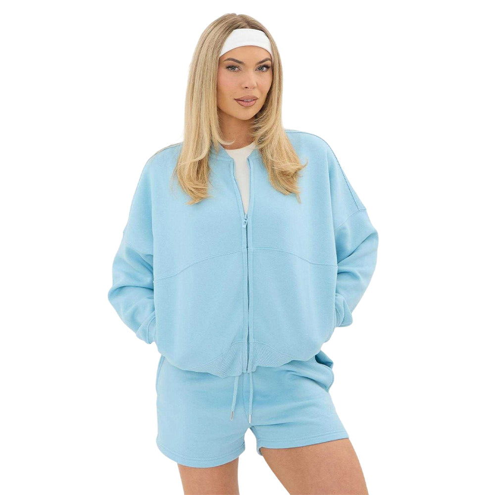 Blue - Front - I Saw It First Womens-Ladies Standard Bomber Jacket