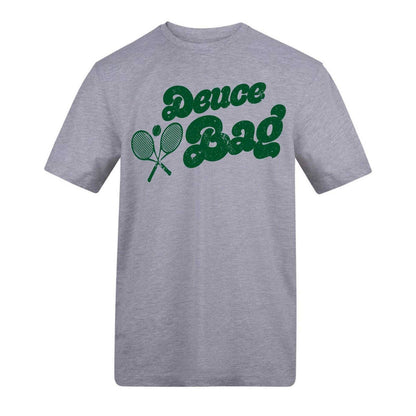 Grey - Front - AWD Unisex Adult Deuce Bag Tennis T-Shirt