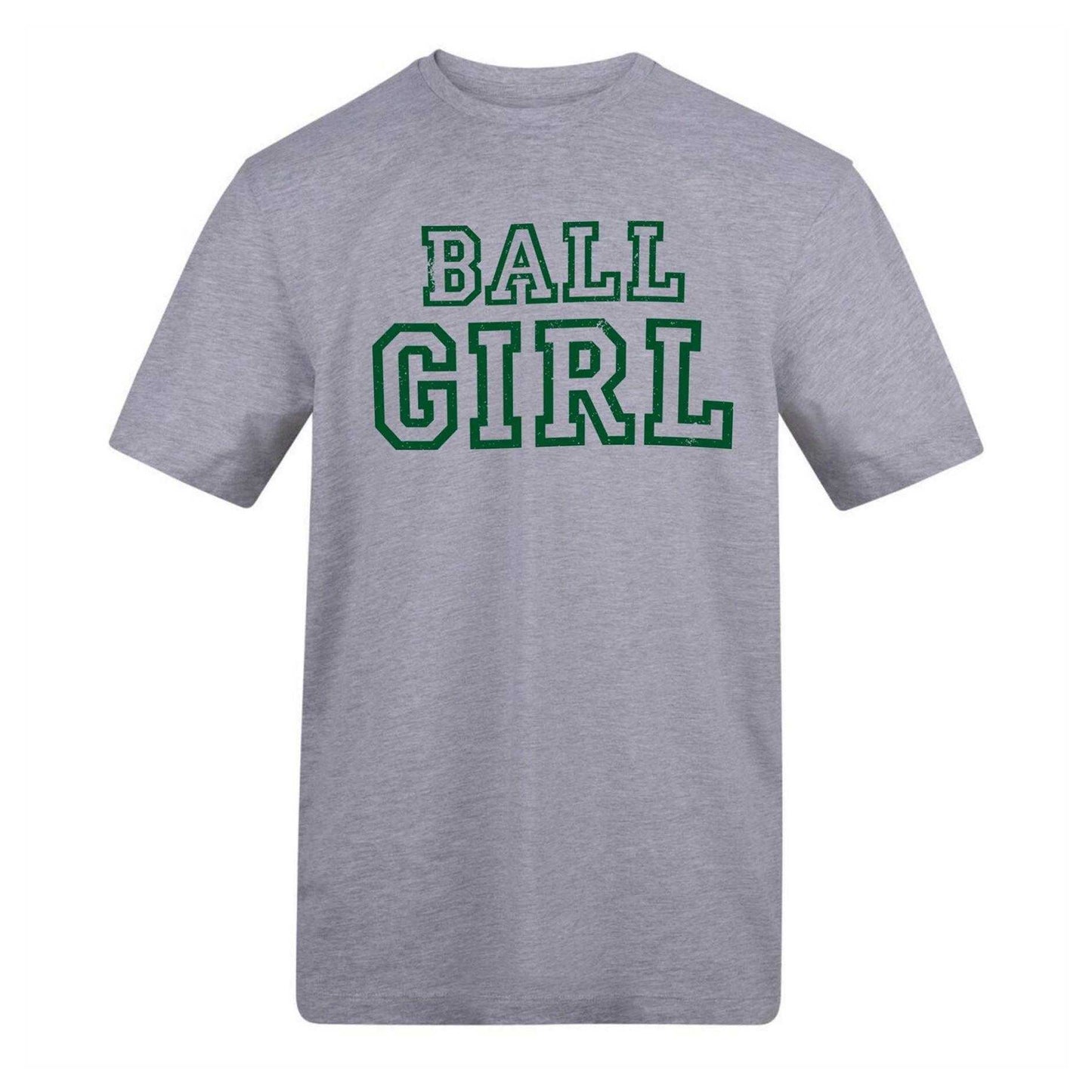 Grey - Front - AWD Unisex Adult Ball Girl Tennis T-Shirt