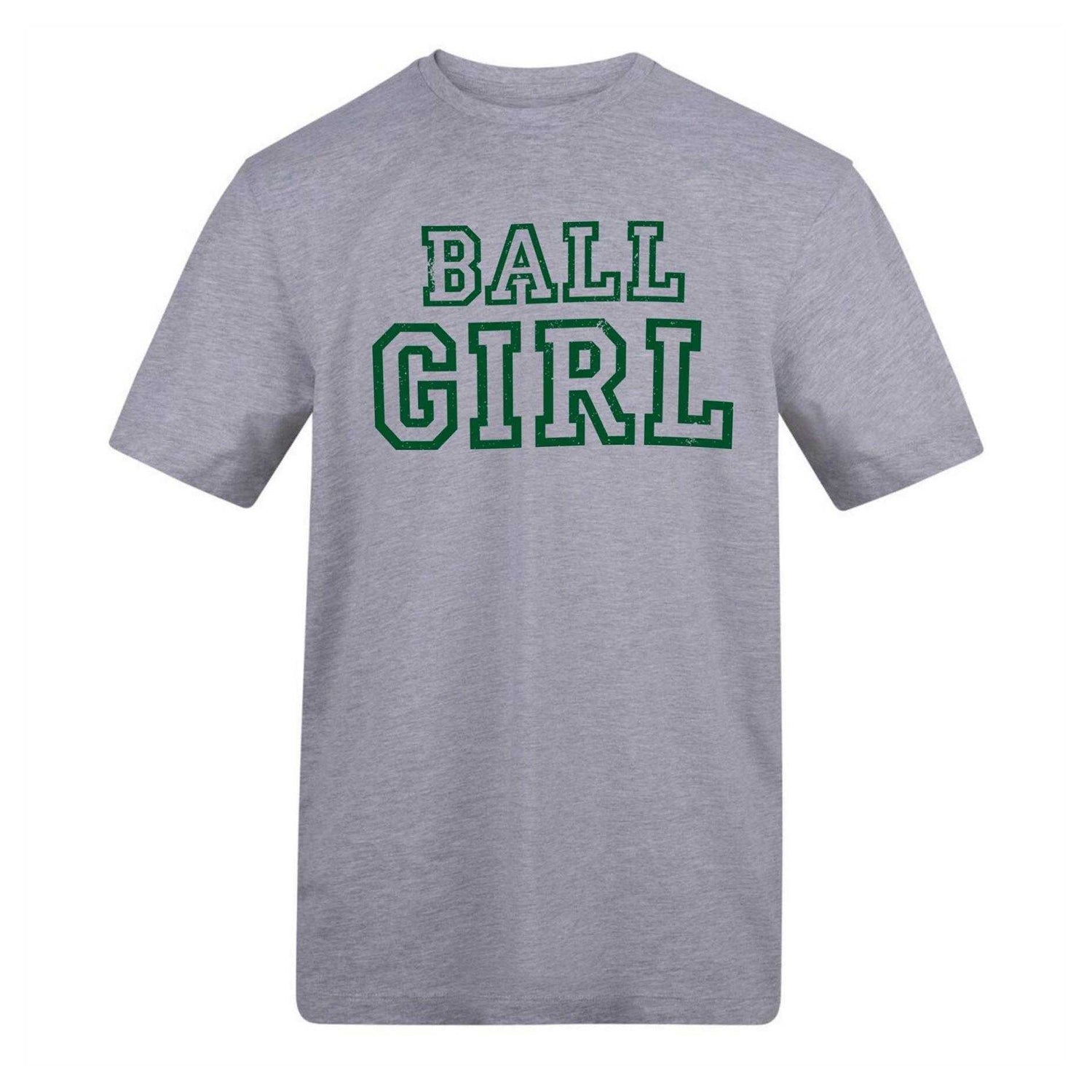 Grey - Front - AWD Unisex Adult Ball Girl Tennis T-Shirt
