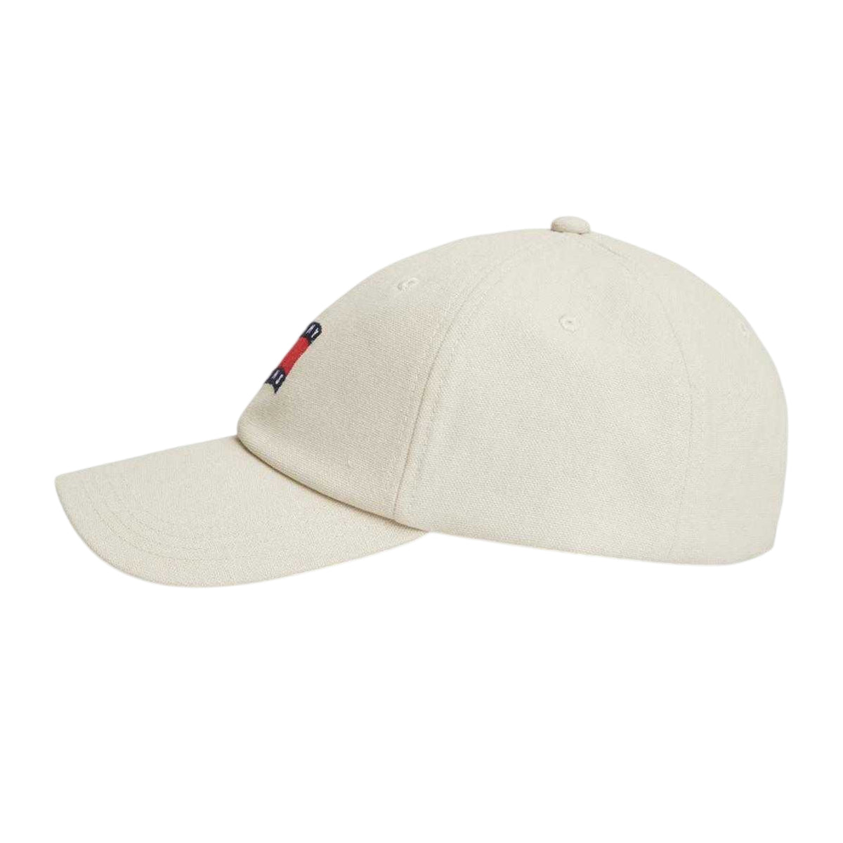 Beige - Side - Tommy Jeans Embroidered Logo Baseball Cap