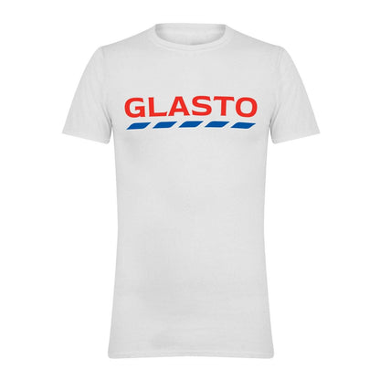 White - Front - AWD Unisex Adult Glasto T-Shirt