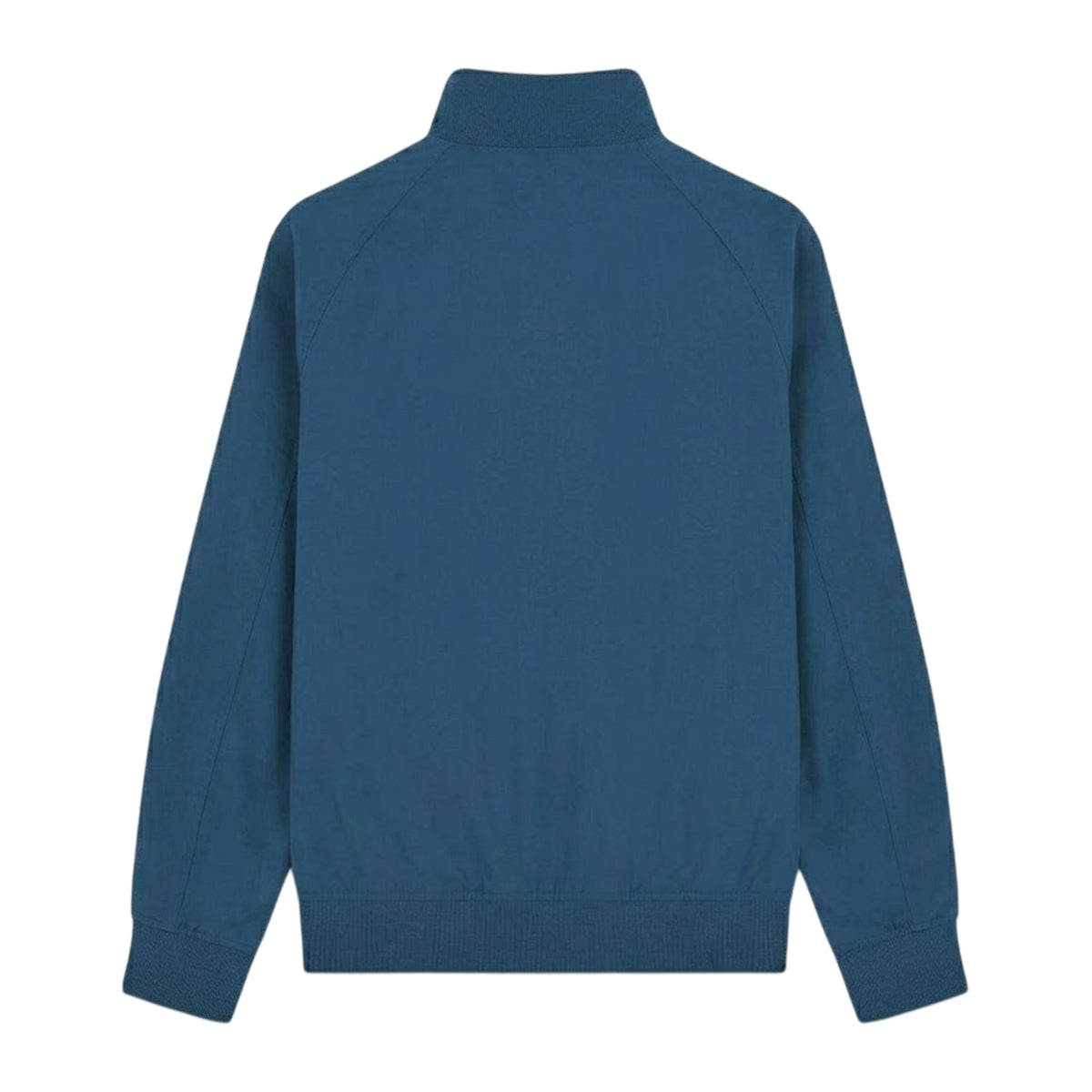Dark Blue - Back - Lambretta Mens Ribbed Cuff Harrington Jacket
