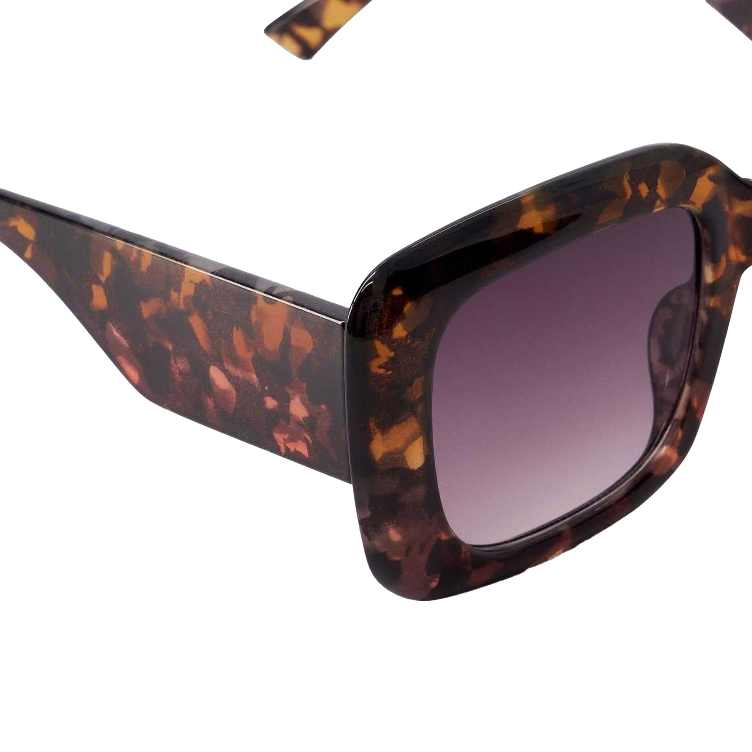 Tortoiseshell - Side - Dune London Womens-Ladies Gigi Colour Block Tortoise Shell Sunglasses