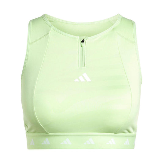 Green - Front - Adidas Womens-Ladies Impact Non-Wired Sports Bra