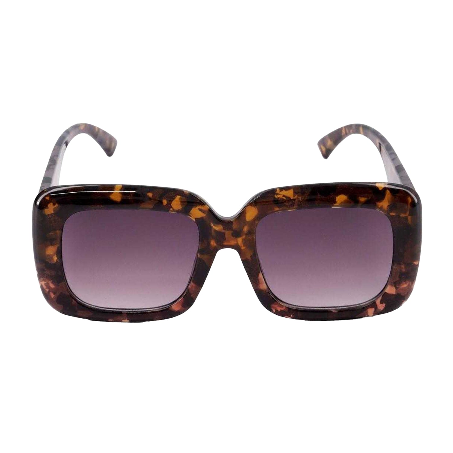 Tortoiseshell - Front - Dune London Womens-Ladies Gigi Colour Block Tortoise Shell Sunglasses