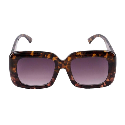 Tortoiseshell - Front - Dune London Womens-Ladies Gigi Colour Block Tortoise Shell Sunglasses