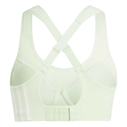 Green - Back - Adidas Womens-Ladies Impact High Support Training Sports Bra