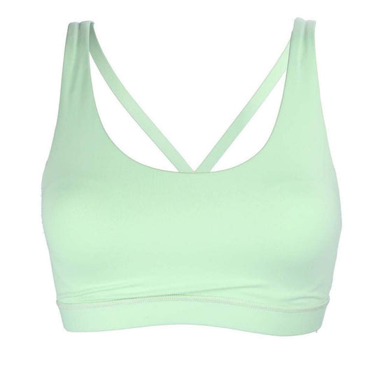 Green - Front - Adidas Womens-Ladies Me Medium Support Sports Bra