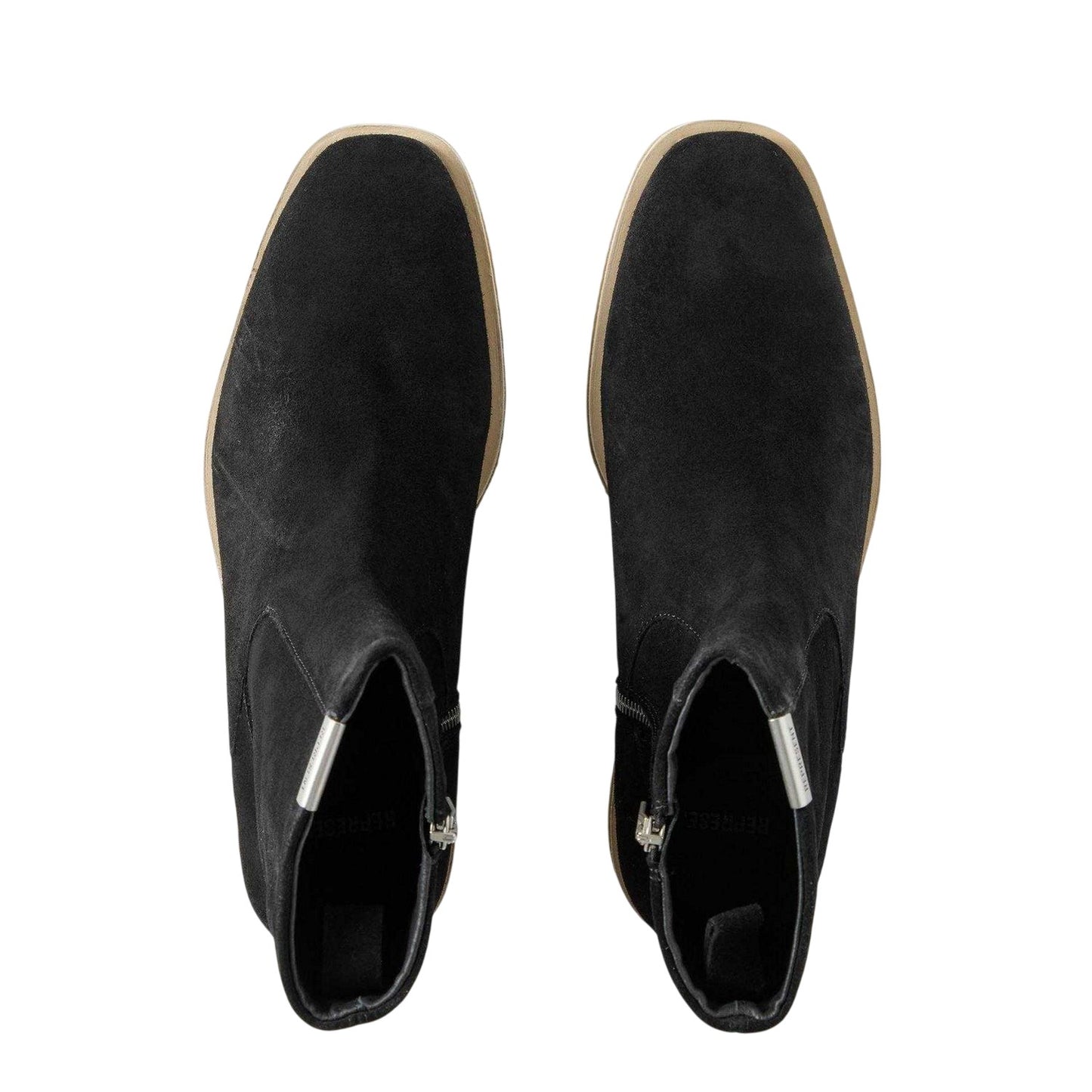 Black - Side - Represent Mens Suede Chelsea Boots