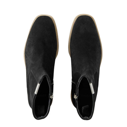 Black - Side - Represent Mens Suede Chelsea Boots