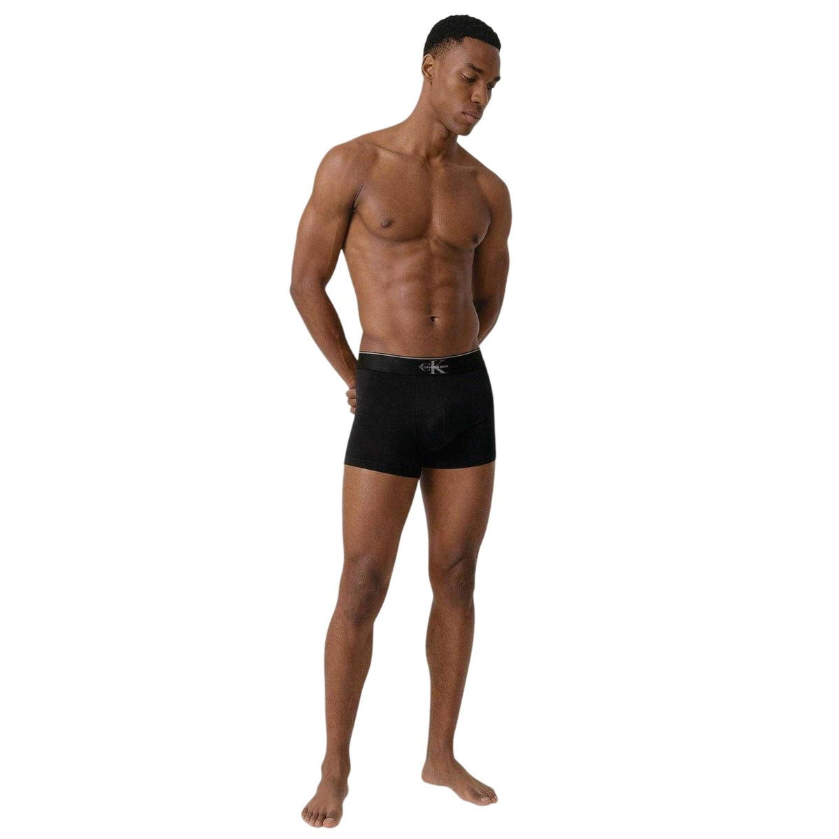 Black - Lifestyle - Calvin Klein Mens Cotton Blend Snug Fit Boxer Briefs (Pack of 3)