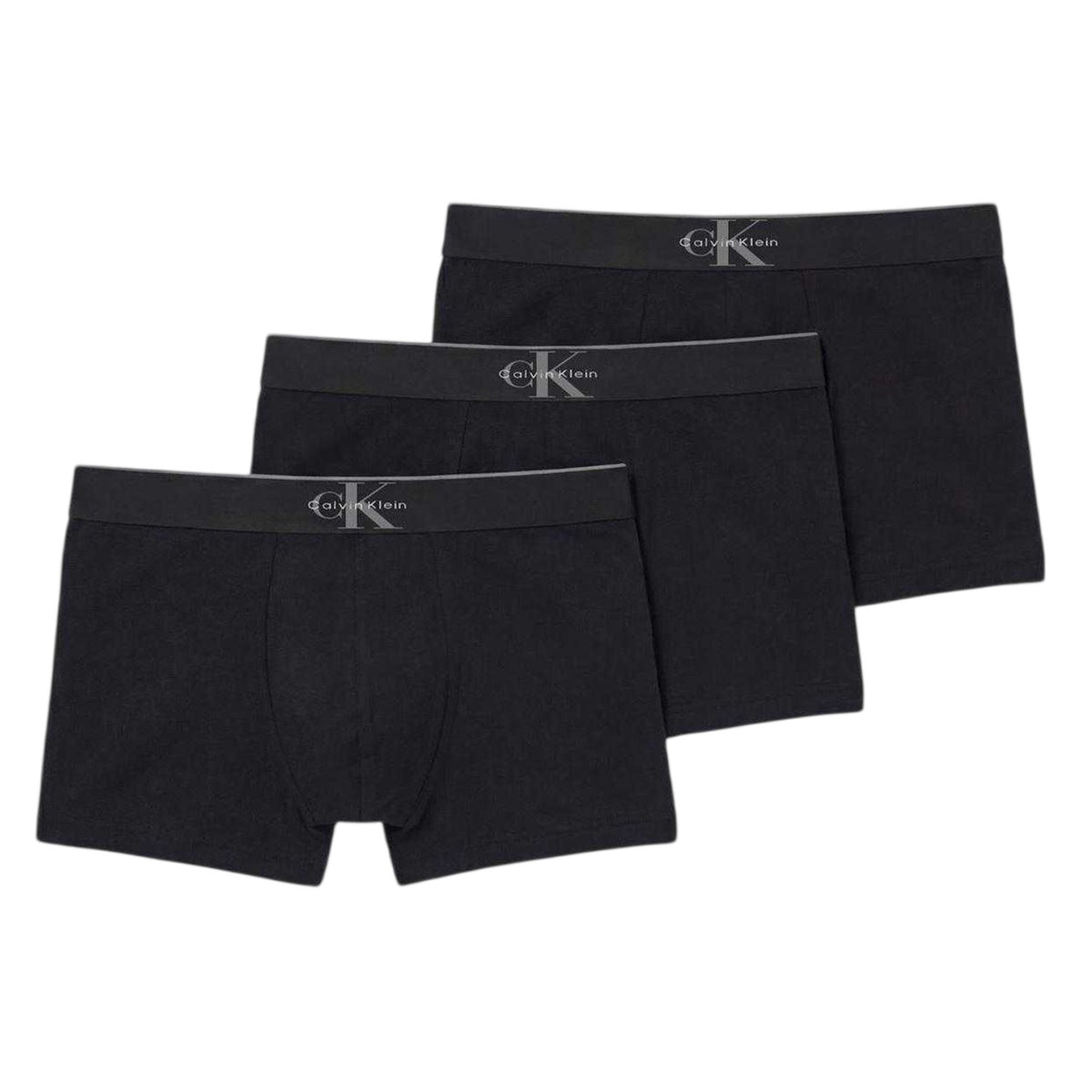 Black - Front - Calvin Klein Mens Cotton Blend Snug Fit Boxer Briefs (Pack of 3)
