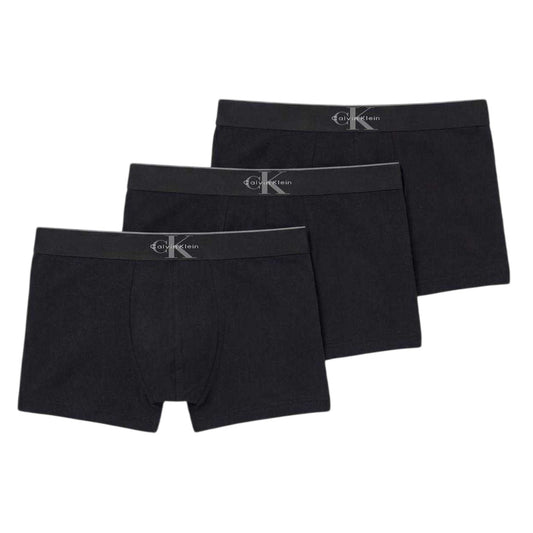 Black - Front - Calvin Klein Mens Cotton Blend Snug Fit Boxer Briefs (Pack of 3)
