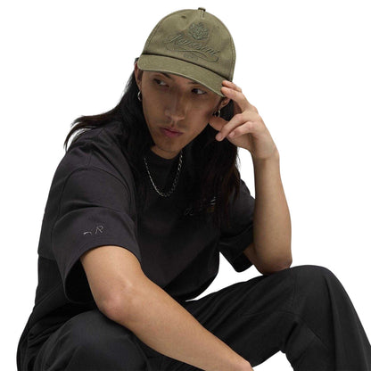 Pine Green - Lifestyle - Represent Embroidered Logo Baseball Cap