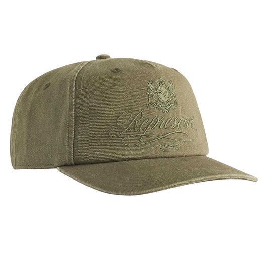 Pine Green - Front - Represent Embroidered Logo Baseball Cap