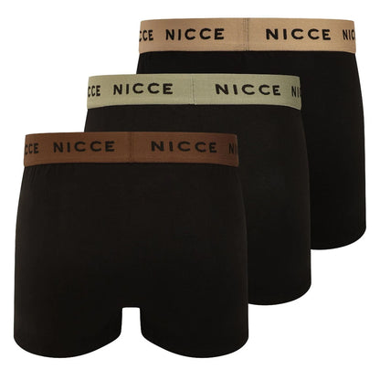 Black - Back - Nicce Mens Galan Boxer Shorts (Pack of 5)