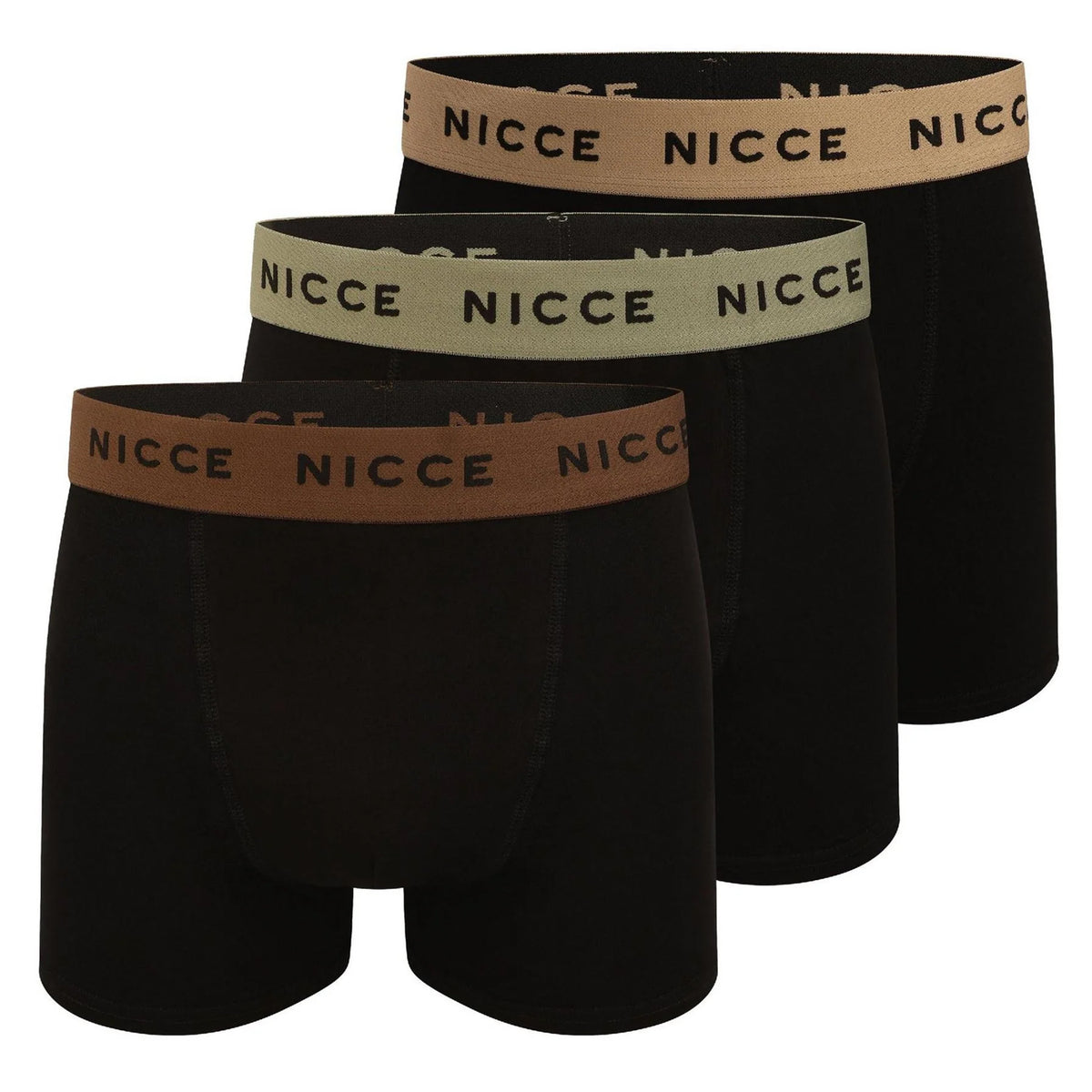 Black - Front - Nicce Mens Galan Boxer Shorts (Pack of 5)