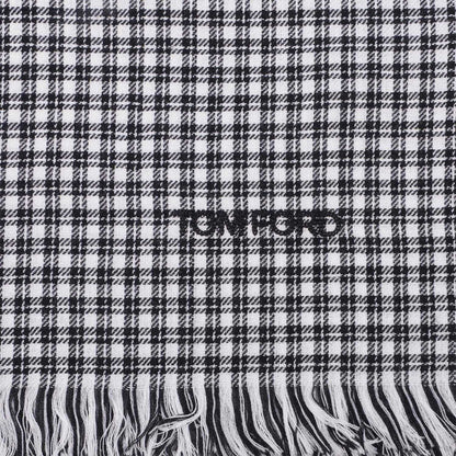Black-White - Side - Tom Ford Womens-Ladies Scarf