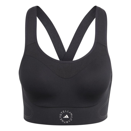 Black - Front - Adidas Womens-Ladies Stella McCartney Non-Wired Sports Bra