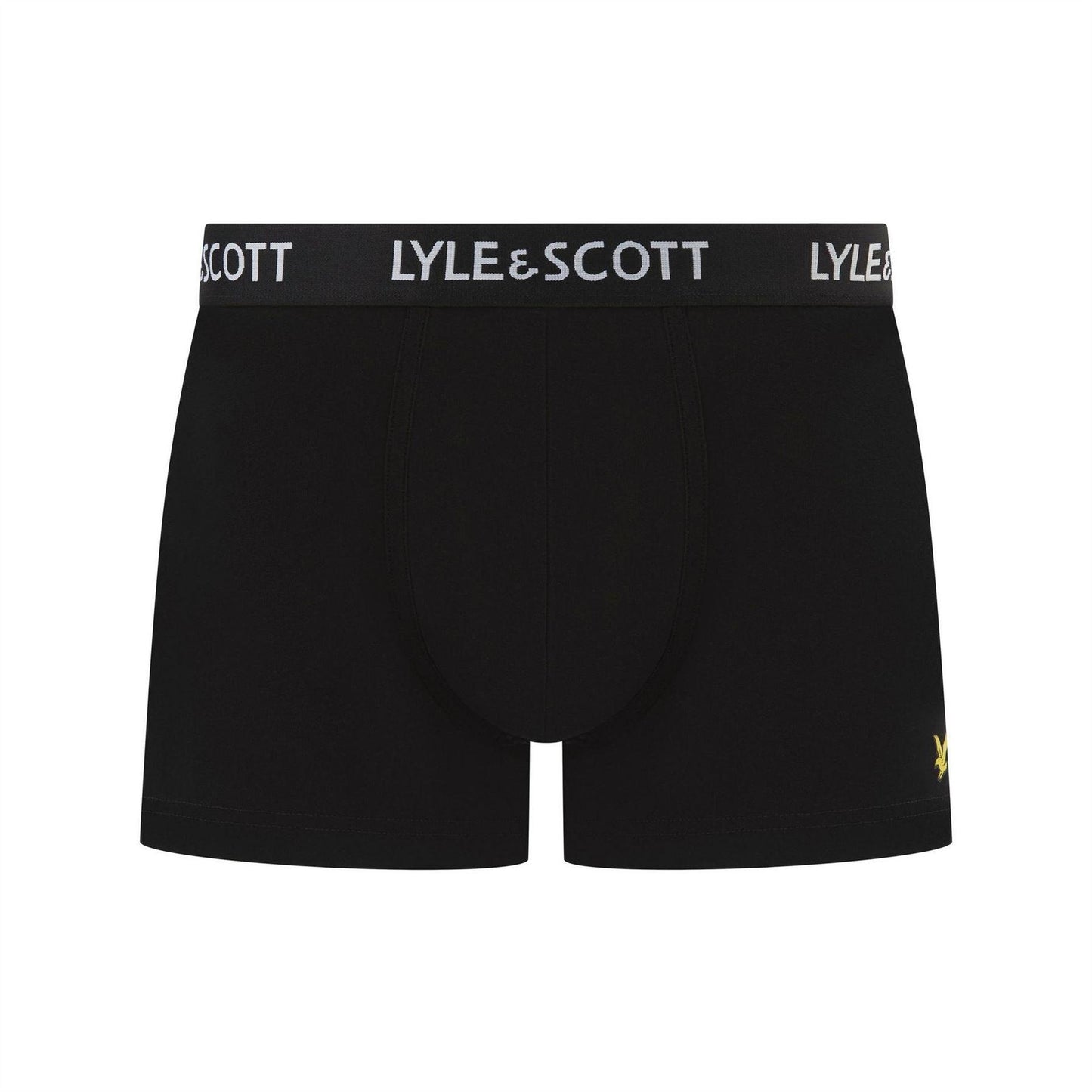 Dark Grey - Lifestyle - Lyle & Scott Mens Ethan Logo Boxer Shorts (Pack of 3)