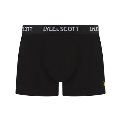 Dark Grey - Lifestyle - Lyle & Scott Mens Ethan Logo Boxer Shorts (Pack of 3)