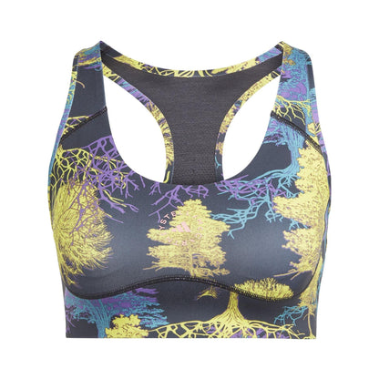 Green - Front - Adidas Womens-Ladies Trees Non-Wired Sports Bra