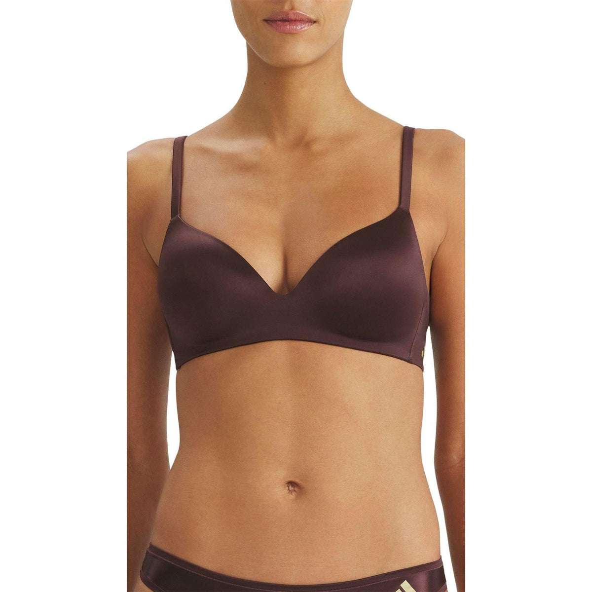 Brown - Front - Adidas Womens-Ladies Active Micro Contour Sports Bra