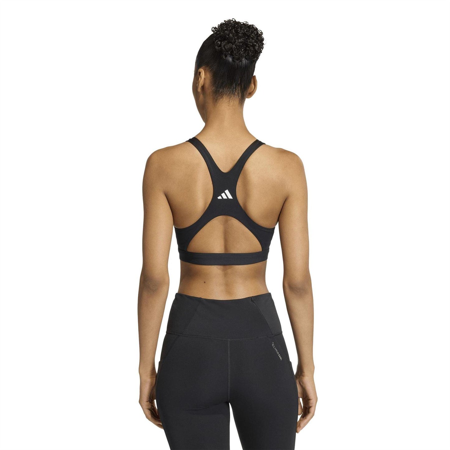 Black-White - Lifestyle - Adidas Womens-Ladies High Support Training Sports Bra