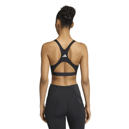 Black-White - Lifestyle - Adidas Womens-Ladies High Support Training Sports Bra