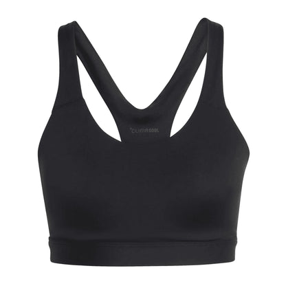 Black-White - Front - Adidas Womens-Ladies High Support Training Sports Bra