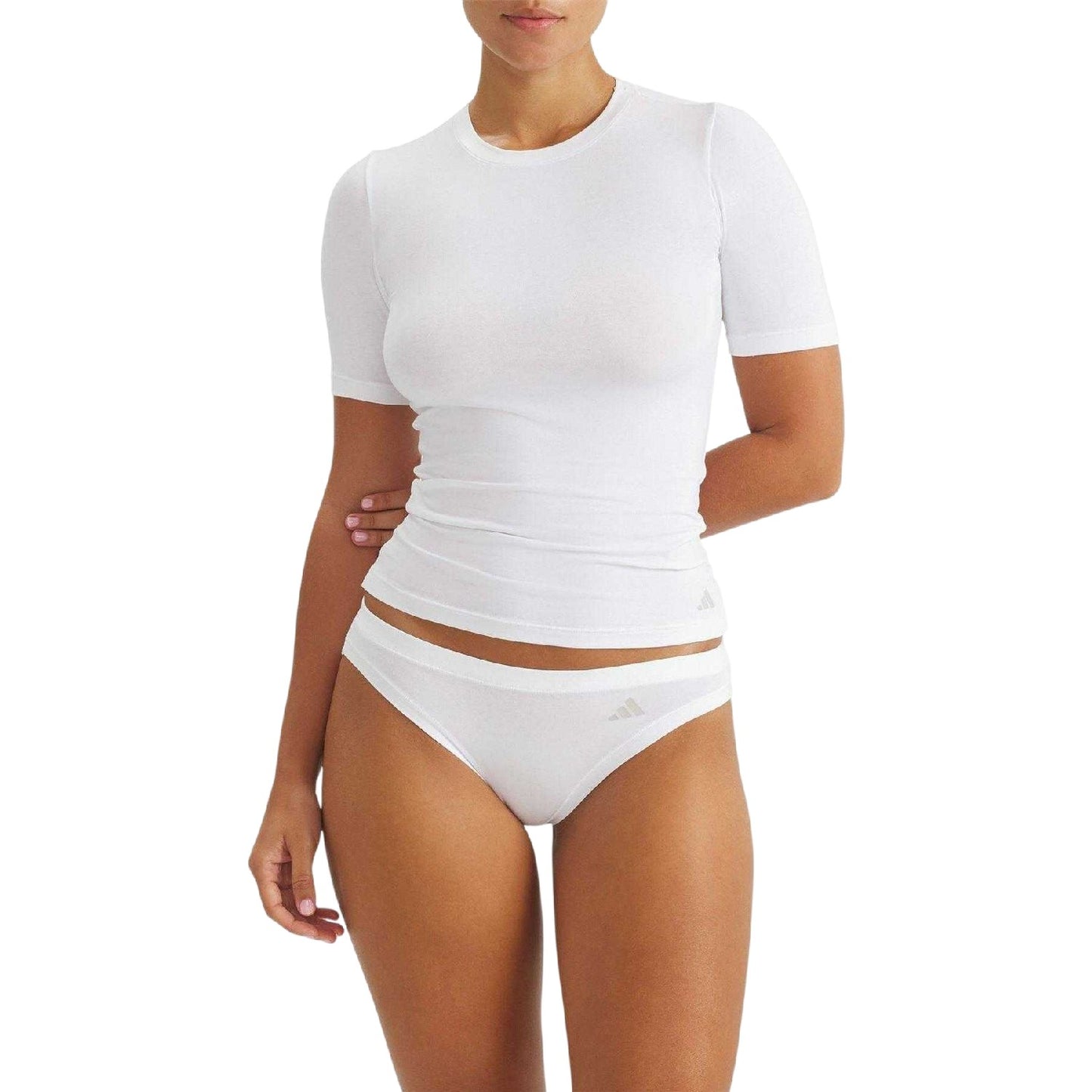 Black-White - Lifestyle - Adidas Womens-Ladies Active Modal Briefs (Pack of 2)