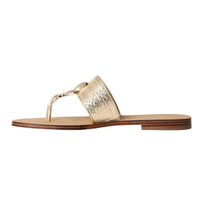 Gold - Back - Aldo Womens-Ladies Madaline Flat Sandals