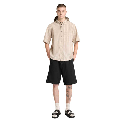 Oak - Lifestyle - Timberland Mens Striped Short-Sleeved Shirt