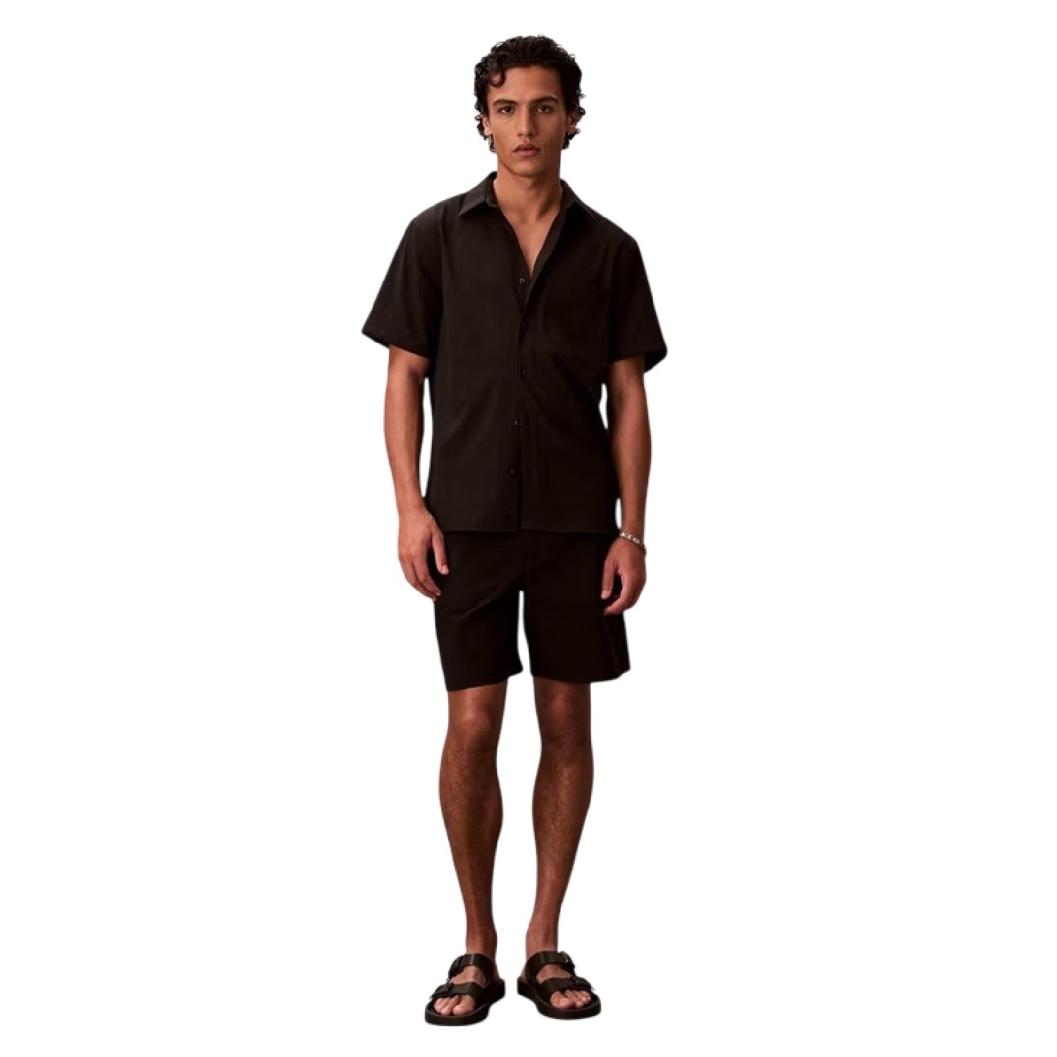Black - Lifestyle - Calvin Klein Mens Classic Tailored Shirt