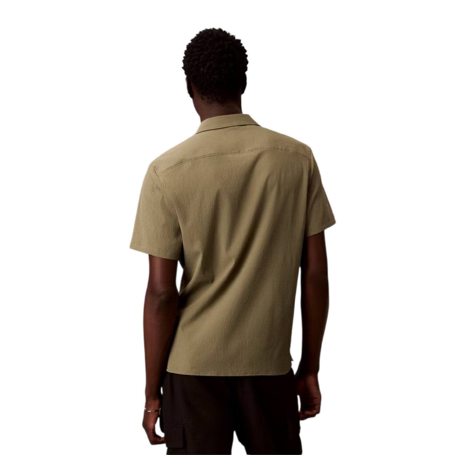 Deep Lichen Green - Back - Calvin Klein Mens Classic Tailored Shirt
