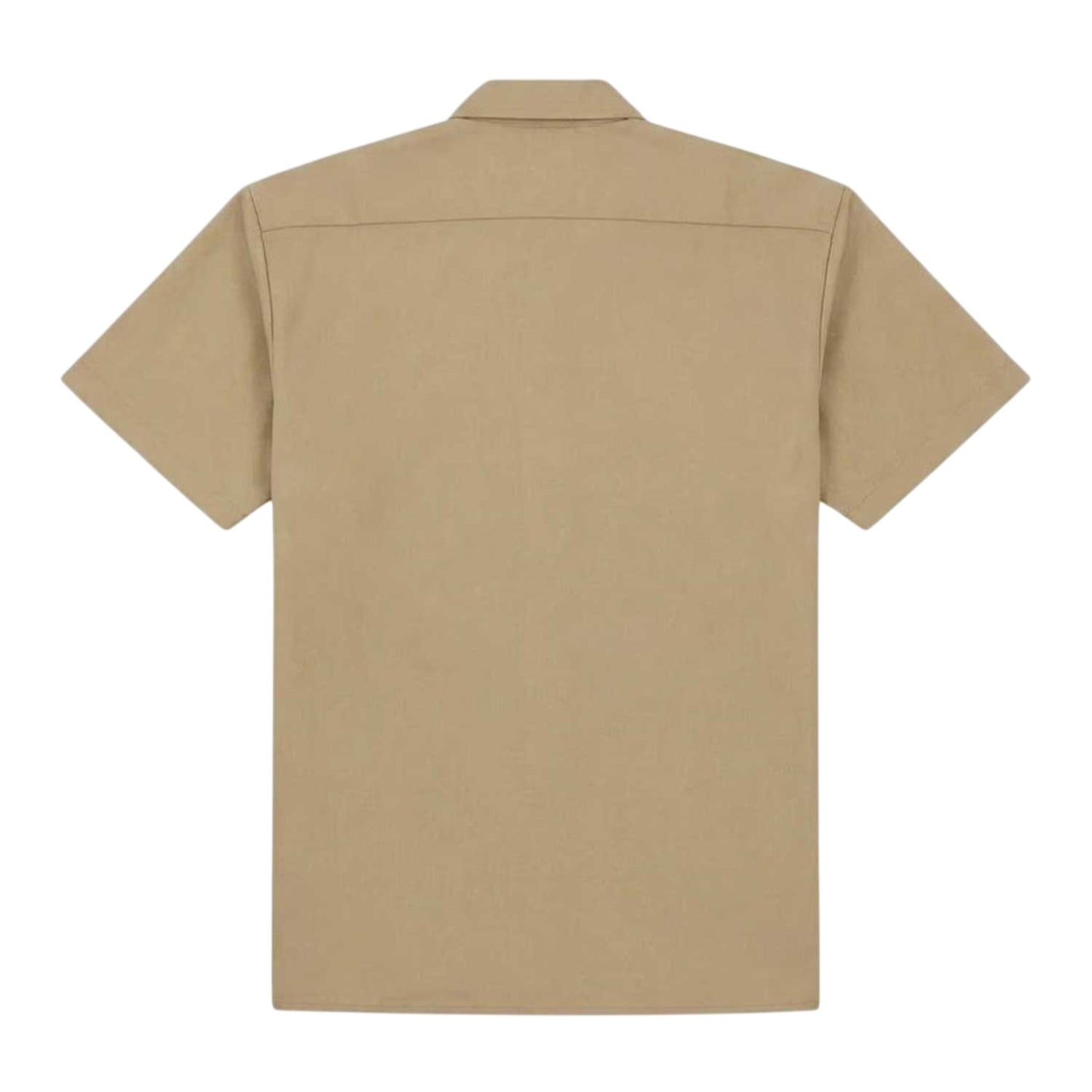 Beige - Back - Dickies Mens Relaxed Fit Short-Sleeved Shirt