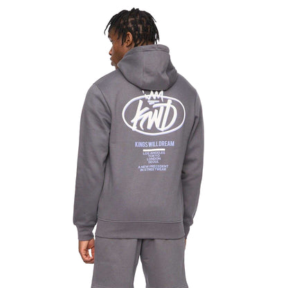 Grey - Back - Kings Will Dream Mens Soap Hoodie