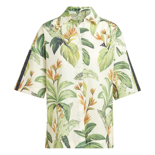 Cream - Front - Adidas Mens Farm Floral Shirt