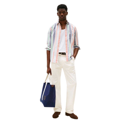 Orange - Lifestyle - Tommy Hilfiger Mens Stripe Woven Shirt