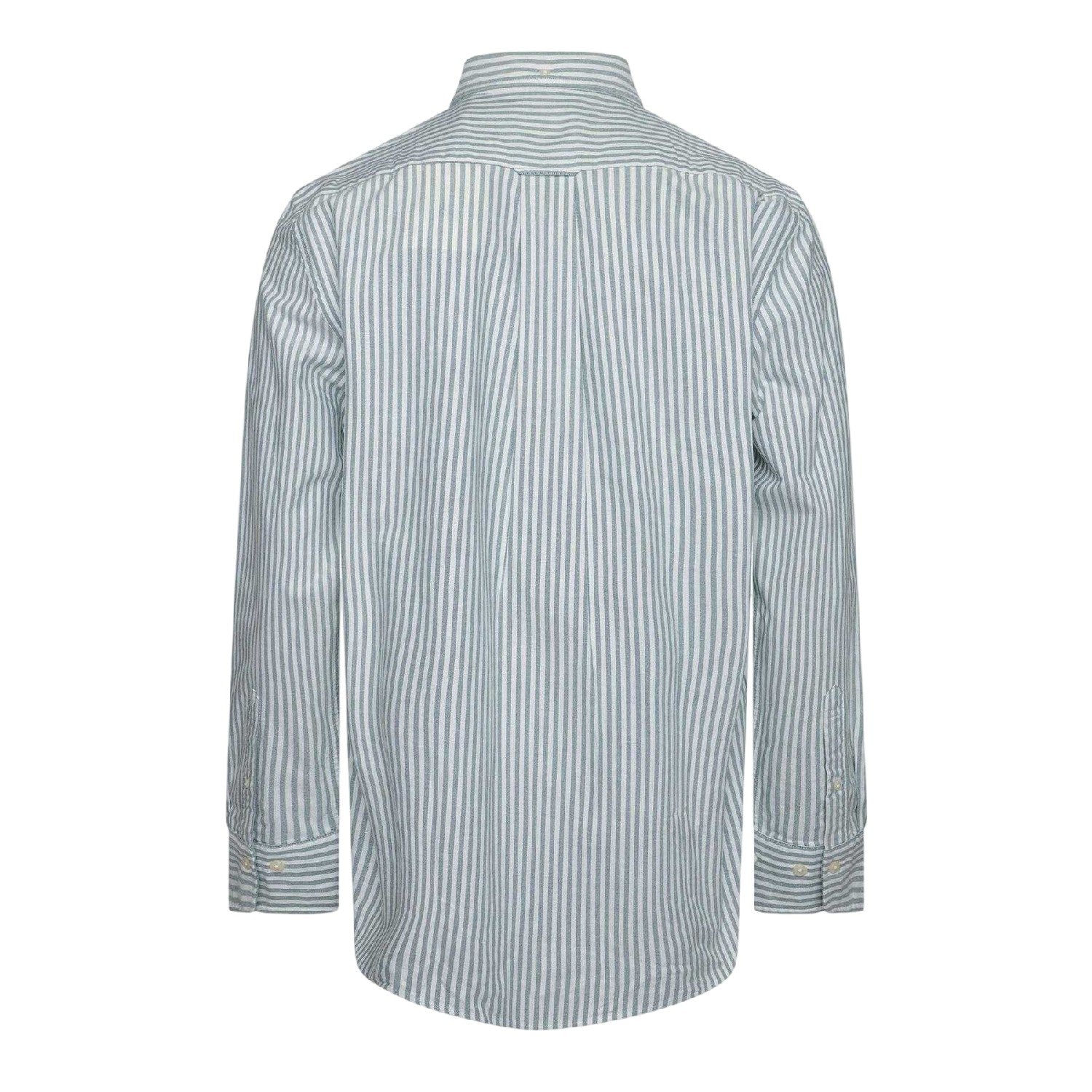 Forest Green - Back - Gant Mens Classic Striped Shirt
