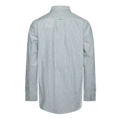 Forest Green - Back - Gant Mens Classic Striped Shirt