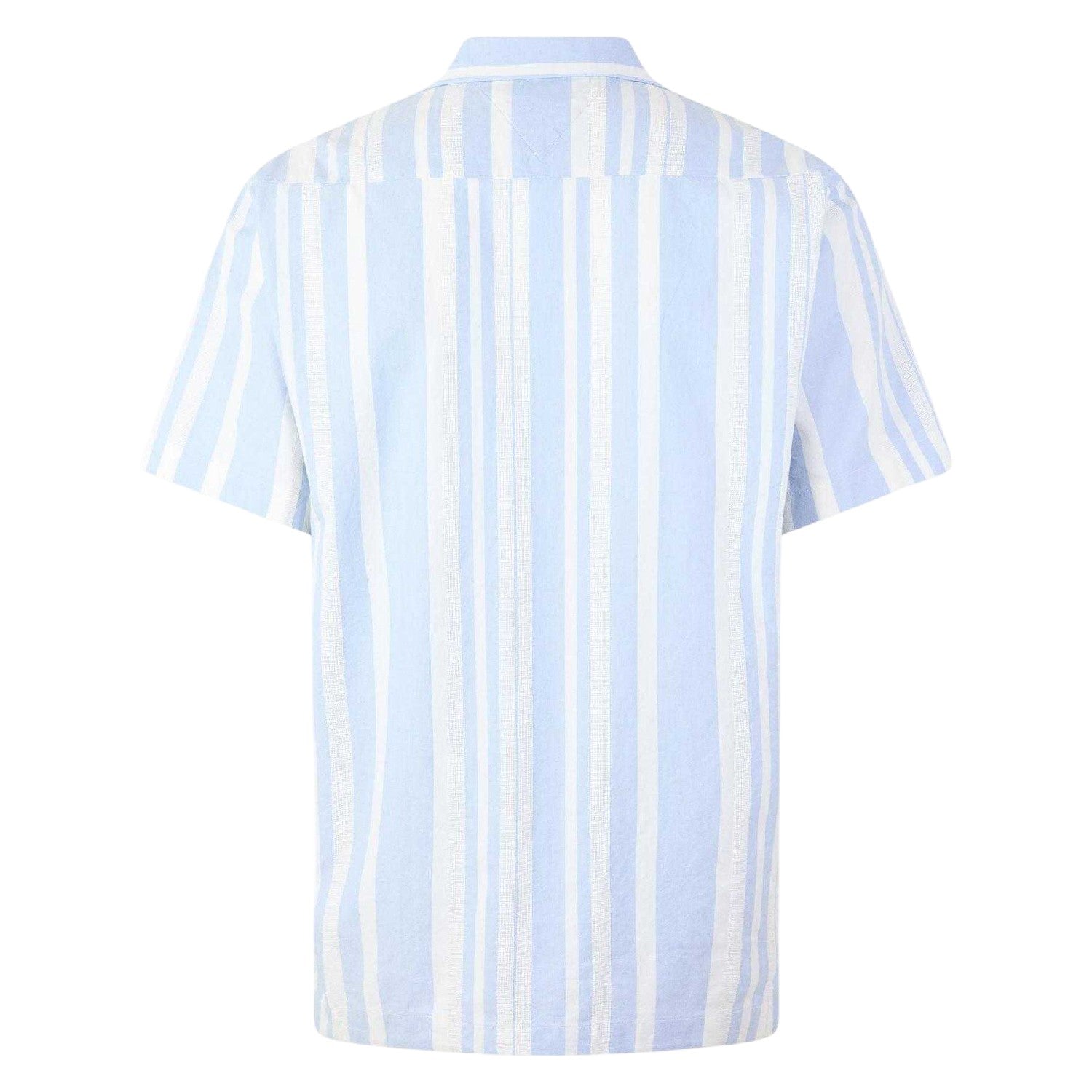 Breezy Blue - Back - Tommy Hilfiger Mens Striped Shirt