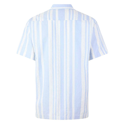 Breezy Blue - Back - Tommy Hilfiger Mens Striped Shirt